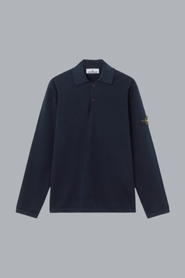 MICRO STITCH SOFT ORGANIC COTTON POLO SHIRT NAVY BLUE