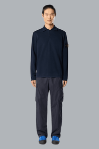 MICRO STITCH SOFT ORGANIC COTTON POLO SHIRT NAVY BLUE