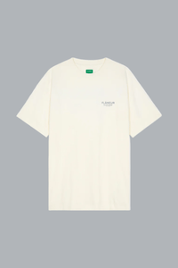 T-shirt van Sound & Design, gewassen wit.