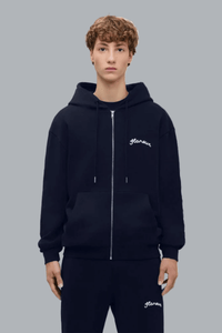 Signature Zip-Up Hoodie NAVY