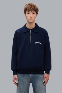 Signature Raglan Half Zip NAVY