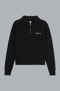 Signature Raglan Half Zip BLACK