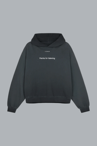 Listening Hoodie WASHED BLACK