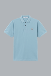 50/2 ORGANIC COTTON PIQUÉ POLO SHIRT POWDER BLUE