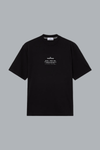 STONE' PRINT ORGANIC COTTON JERSEY T-SHIRT BLACK