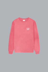 WASHED SLOGAN LONG SLEEVE T-SHIRT