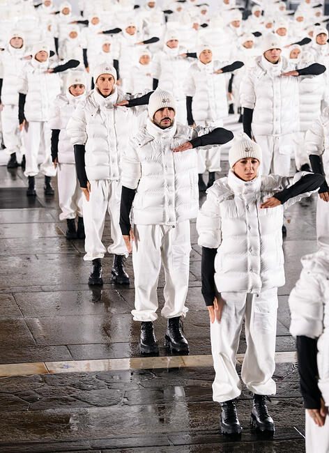 [Moncler] celebrates its [70th] birthday in [Milan]