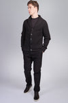 Cashmere Shawl Collar Dark Brown