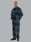 Flower Stitch Navy