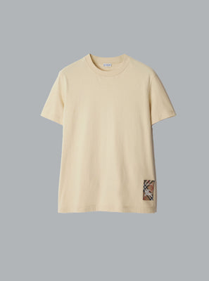 Logo Label T-Shirt Light Beige
