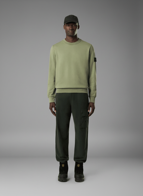 ORGANIC COTTON FLEECE SWEATSHIRT SAGE