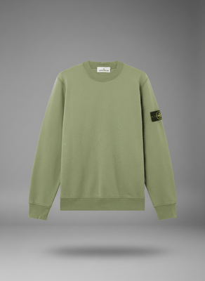 ORGANIC COTTON FLEECE SWEATSHIRT SAGE