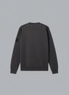ORGANIC COTTON FLEECE SWEATSHIRT LEAD GREY