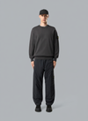 ORGANIC COTTON FLEECE SWEATSHIRT LEAD GREY