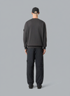 ORGANIC COTTON FLEECE SWEATSHIRT LEAD GREY