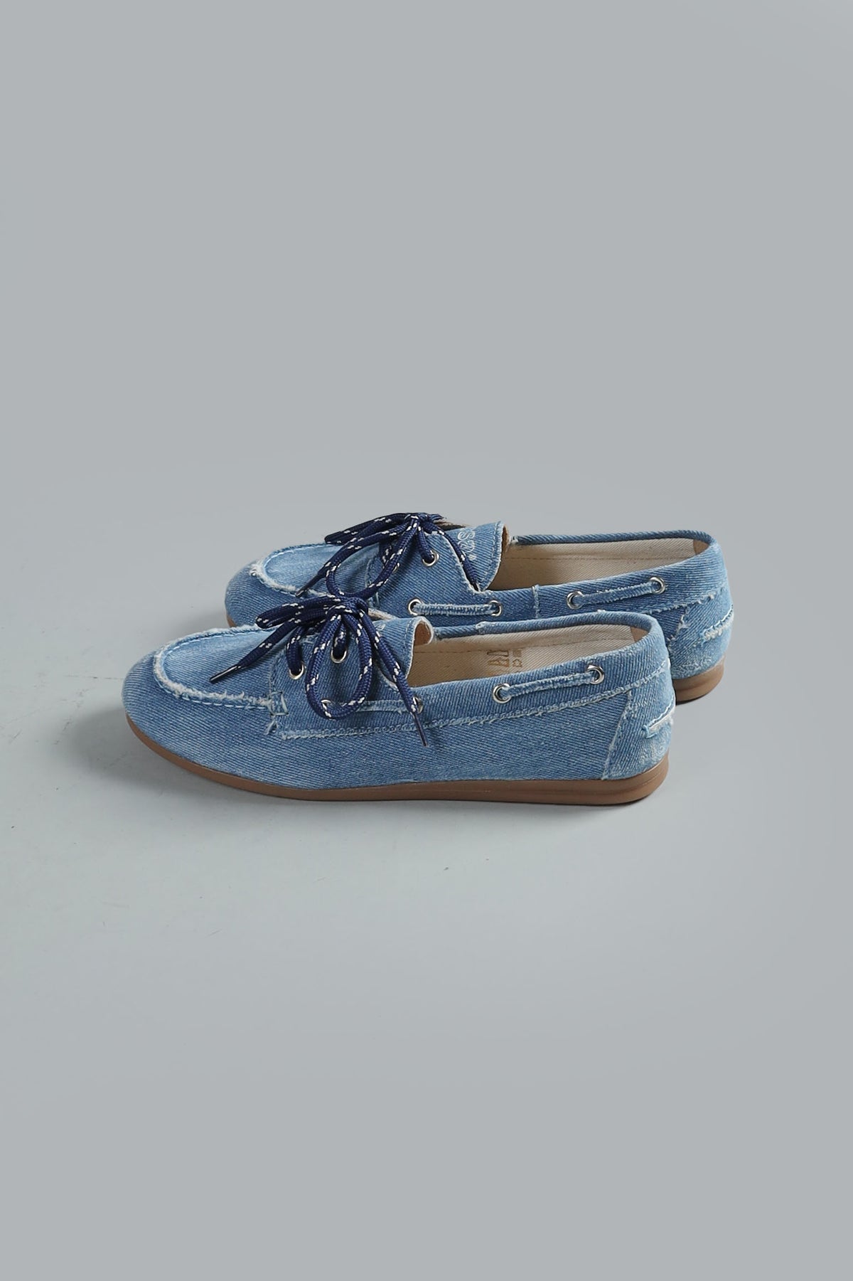 Boat Loafer Brushed  Denim LIGHT BLUE