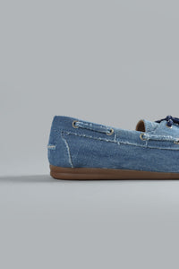 Boat Loafer Brushed Denim LIGHT BLUE