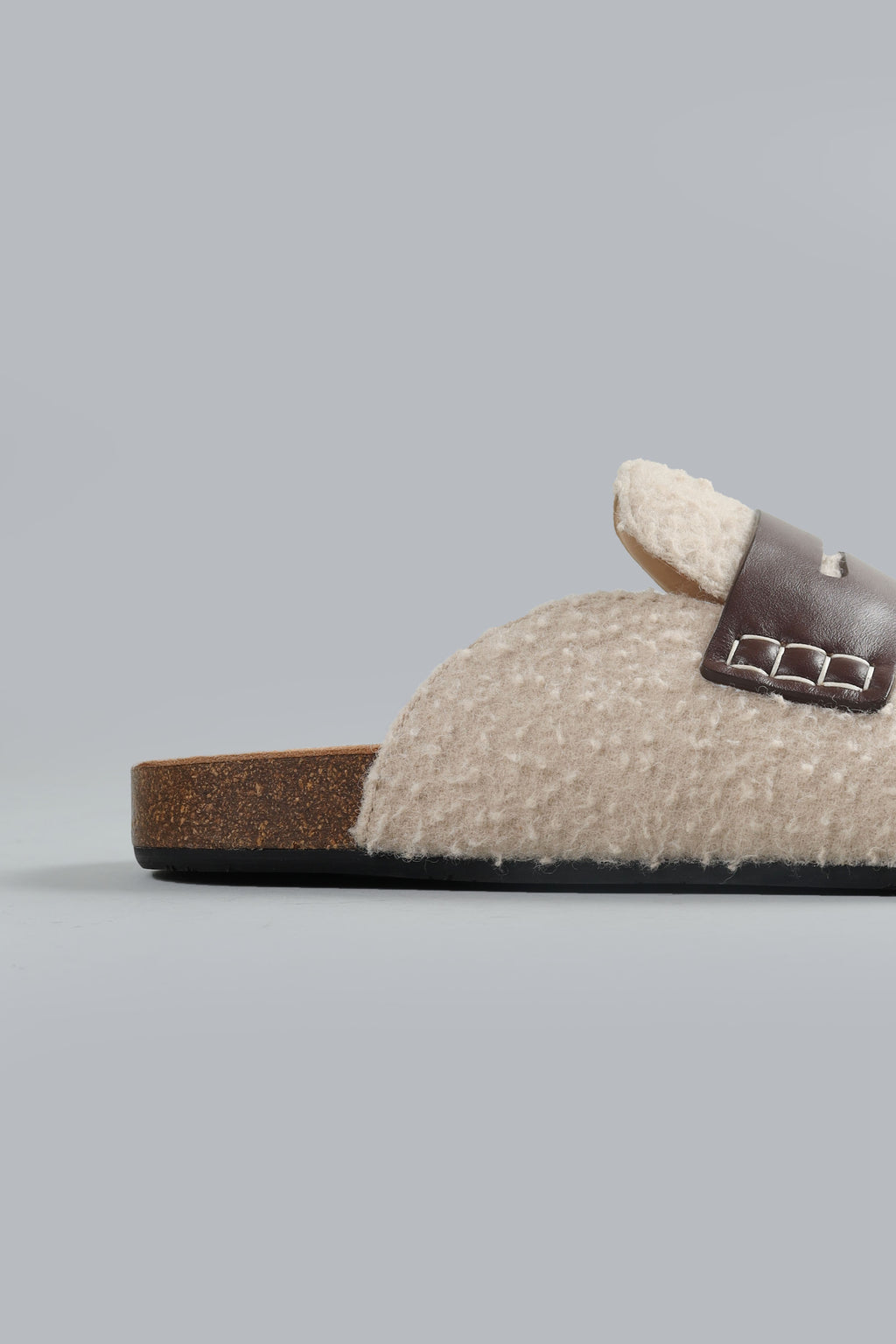 FELT LOAFER CLOGS