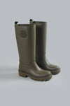 MONCLER KICKSTREAM HIGH RAIN BOOTS Army Green WOMEN SHOES