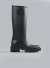 MONCLER KICKSTREAM HIGH RAIN BOOTS Black WOMEN SHOES