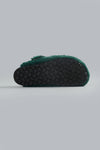 Sabot Frange Pelliccia Clogs Smeraldo