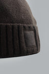 CASHMERE_STONE ISLAND GHOST BEANIE DARK BROWN