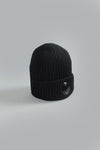 C.P. COMPANY EXTRAFINE MERINO WOOL LENS BEANIE Black
