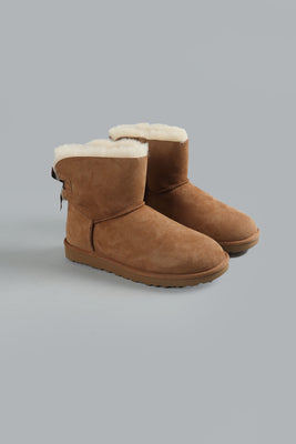 MINI BAILEY BOW ANKLE BOOTS LIGHT BROWN LIGHT BROWN