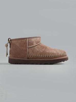 CLASSIC ULTRA MINI BIARRITZ ANKLE BOOTS DARK TAUPE DARK TAUPE