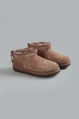 CLASSIC ULTRA MINI BIARRITZ ANKLE BOOTS DARK TAUPE DARK TAUPE