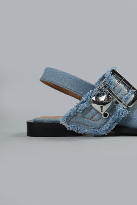 Feminine Buckle Light Blue