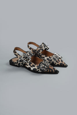 Feminine Buckle Brown Dessin