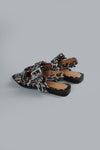 Feminine Buckle Brown Dessin