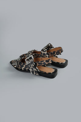 Feminine Buckle Brown Dessin