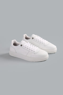 Initial leather Sneaker white