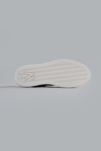 Initial Leather Sneaker Black