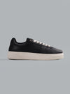 Initial Leather Sneaker Black