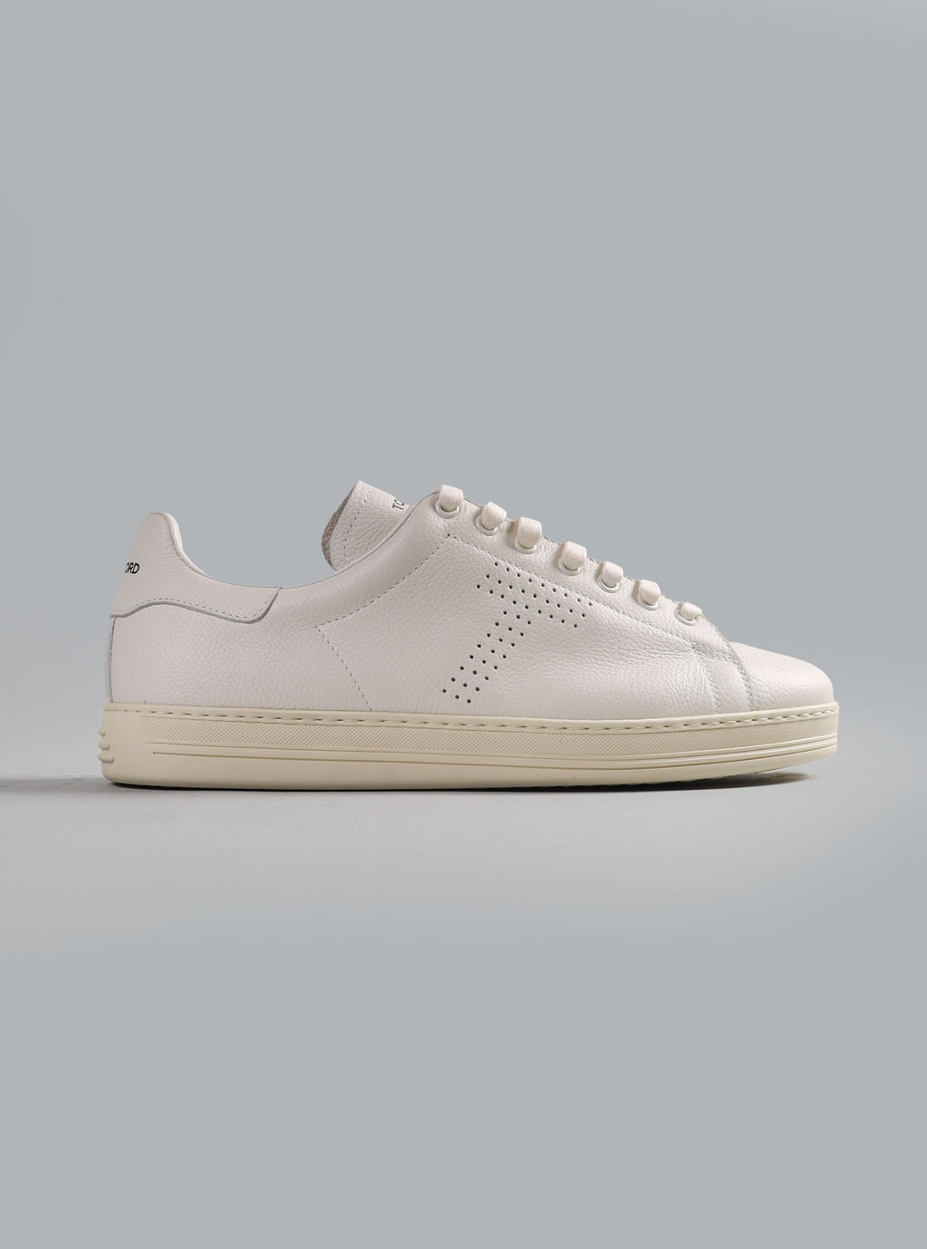 grain leather warwick sneaker white