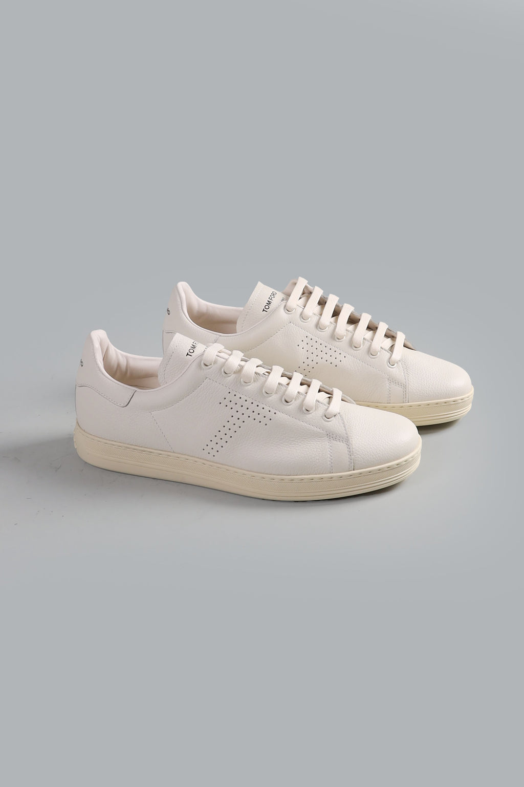 grain leather warwick sneaker white