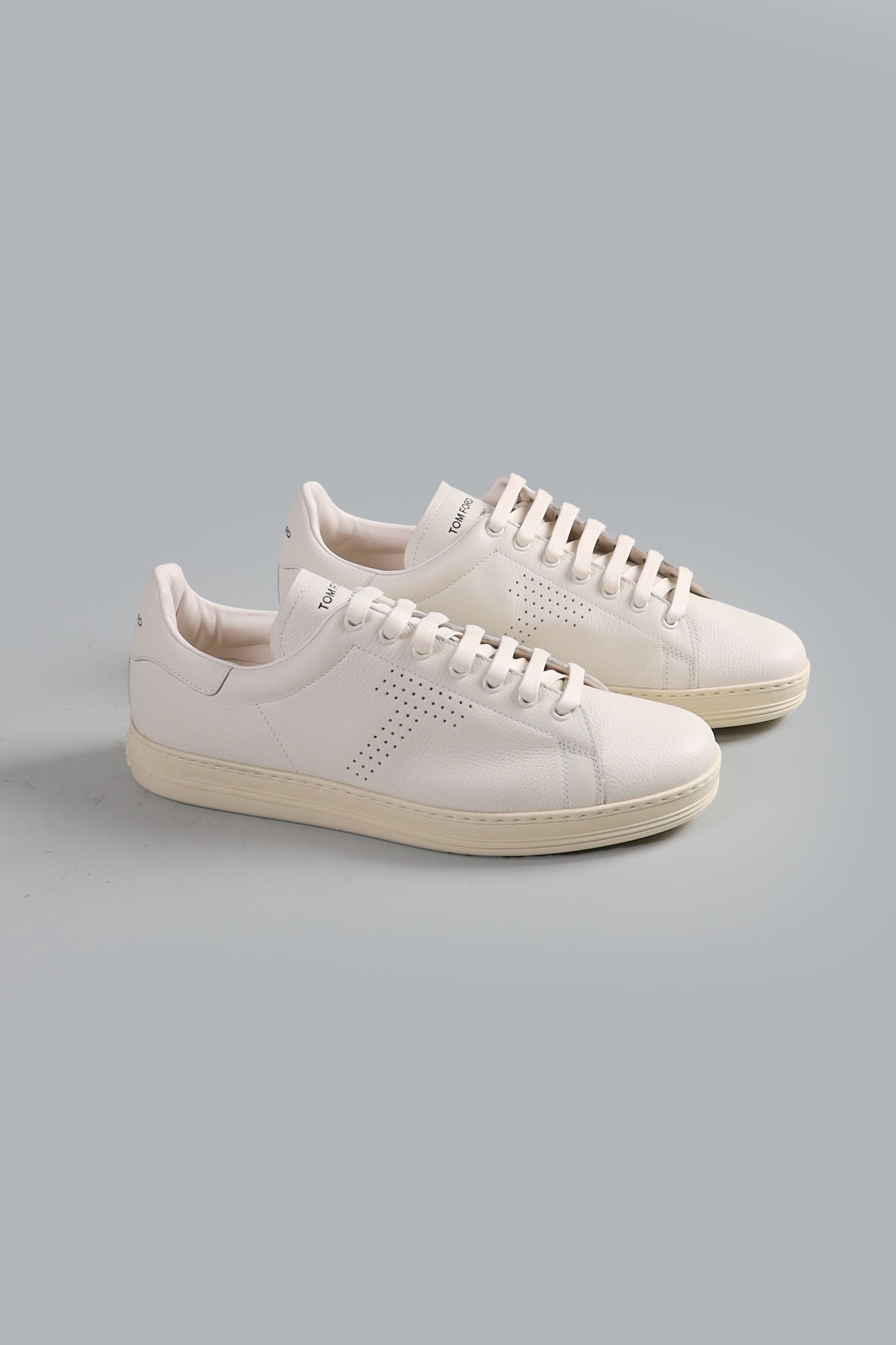 grain leather warwick sneaker white