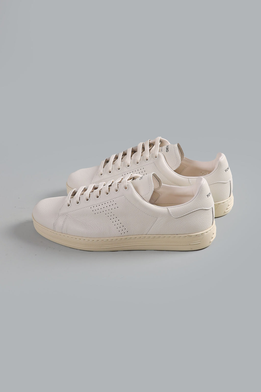 grain leather warwick sneaker white