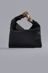Small Chain Hobo Bag Black