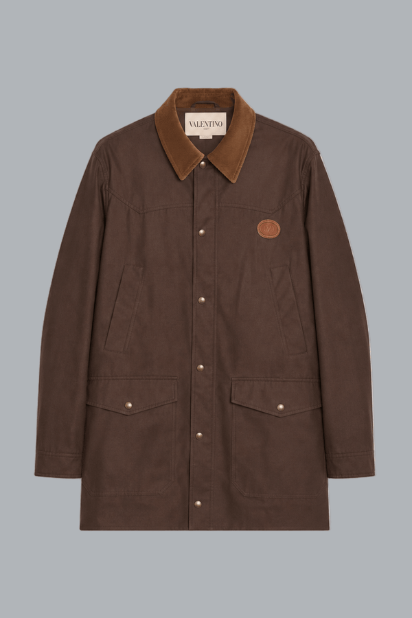 VLOGO SIGNATURE CANVAS COAT