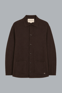 VLOGO SIGNATURE WOOL CARDIGAN