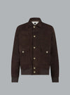 JOSEPH SUEDE DOWN JACKET COFFEE