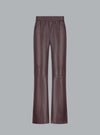 LUCCA LEATHER PANTS BURGUNDY