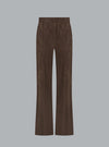 LUCCA SUEDE PANTS DARK BROWN