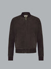 MICHAEL SUEDE BOMBER JACKET COFFEE