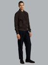 MICHAEL SUEDE BOMBER JACKET COFFEE