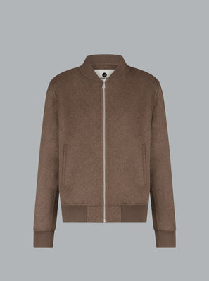 MICK WOOL BOMBER JACKET CHESTNUT